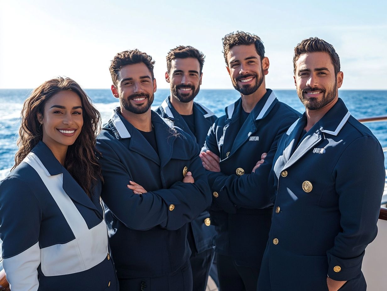 Different Types of Yacht Crew Uniforms